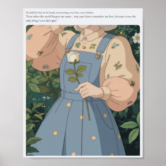 Poster Amour éternel en fleur (Devant)