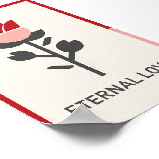Poster Amour éternel Saint Valentin (Coin)