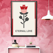 Poster Amour éternel Saint Valentin