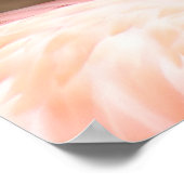 Poster Amour Flamant rose (Coin)