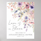 Poster Amour fleur sauvage En Fleur Fête des mariées Flor (Devant)