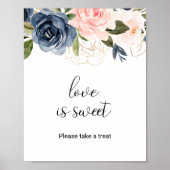 Poster Amour Floral Exquis d'Automne est Doux (Devant)