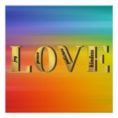 Poster AMOUR-Fruits de l'Esprit de Dieu Christain Foi (Devant)