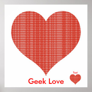 Poster Amour geek