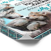 Poster Amour Grandson | Lettre à mon petit-fils de grand- (Coin)