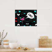 Poster Amour hjärtan (Cuisine)