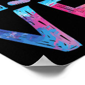 Poster Amour Hockey sur glace filles Dons de hockey sur g (Coin)