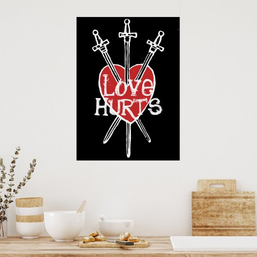 POSTER AMOUR HURTS (Cuisine)