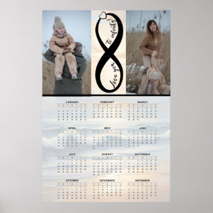 Poster « Amour infini » – Calendrier personnalisé