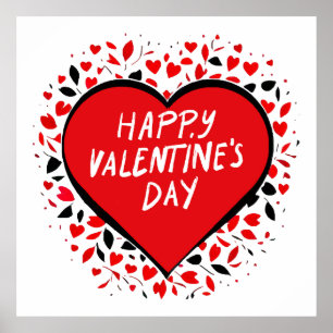 Poster Amour infini pour la Saint-Valentin