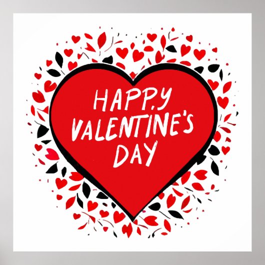 Poster Amour infini pour la Saint-Valentin (Devant)