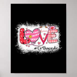 Poster Amour Infirmière Orthopédique Vie Soins Cœur Saint