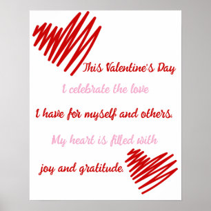 Poster Amour Joie Et Gratitude