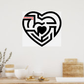 Poster amour labrynth (Cuisine)