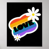 Poster Amour. L'amour est l'amour. LGBT+Pride. Arc en cie (Devant)