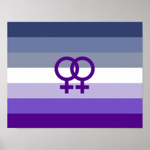 Poster Amour Lesbien Butch Fierté WLW