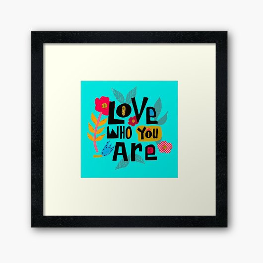 Poster Amour Lettré À La Main Qui Vous Êtes Cité