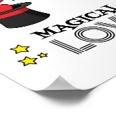 Poster Amour magique - Noir (Coin)