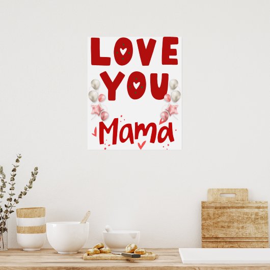 Poster amour maman (Cuisine)