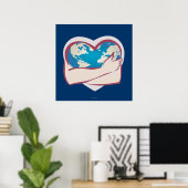 Poster Amour Mère Terre (Bureau à domicile)