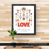 Poster AMOUR Minuscule Anniversaire