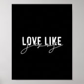 Poster Amour noir comme Jésus chrétien (Devant)