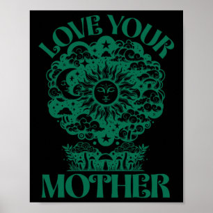Poster Amour Notre Mère Jour des terres Céleste Soleil Lu