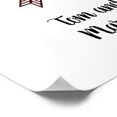 Poster Amour personnalisé avec flèches Mariage Imprimer (Coin)