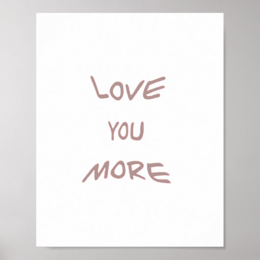 Poster Amour Plus Esthétique Moderne (Devant)