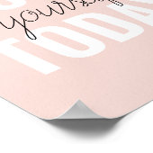 Poster Amour Positif Vous-Même Aujourd'Hui Citation Paste (Coin)