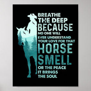 Poster Amour Pour Cette Odeur De Cheval - Equestre Horseb