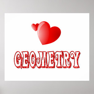 Poster Amour pour la géométrie