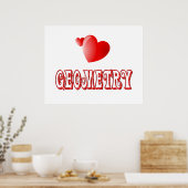 Poster Amour pour la géométrie (Cuisine)