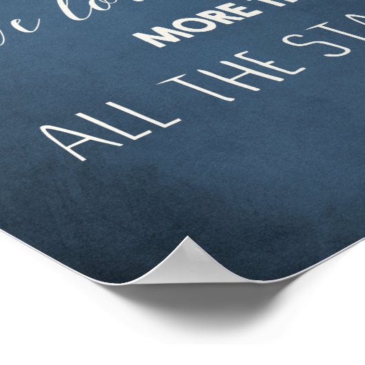 Poster Amour pour toi plus que toutes les étoiles Citatio (Coin)