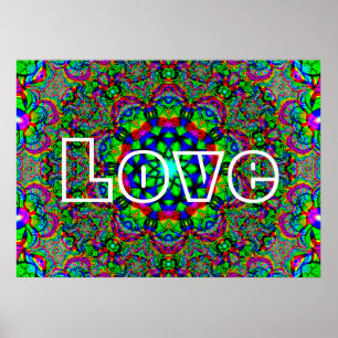 Poster Amour psychédélique