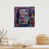 Poster amour rire rire rire aimer (Cuisine)