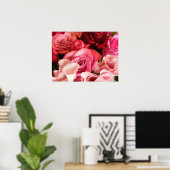 Poster Amour rose (Bureau à domicile)