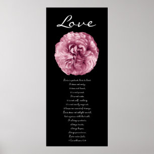 Poster Amour - Rose rose