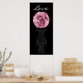 Poster Amour - Rose rose (Cuisine)