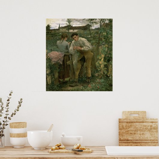 Poster Amour rural, 1882 (Cuisine)