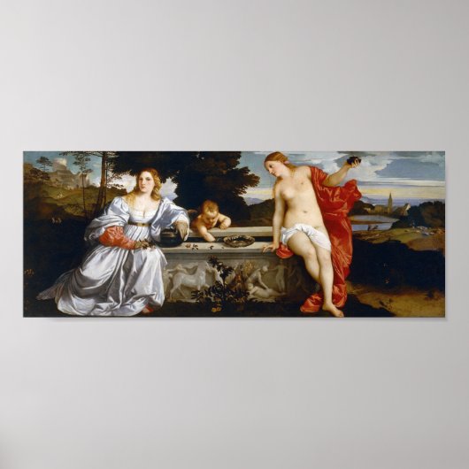 Poster Amour sacré et profane, Tiziano Vecelli, 1515 (Devant)