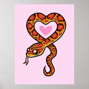 Poster Amour serpent