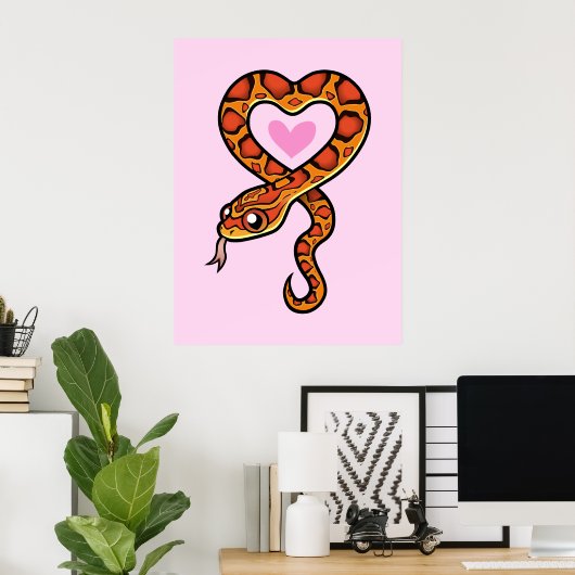 Poster Amour serpent (Bureau à domicile)