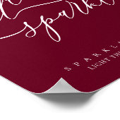 Poster Amour Simple Chic Bourguignon (Coin)