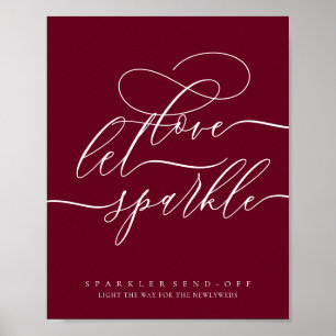 Poster Amour Simple Chic Bourguignon