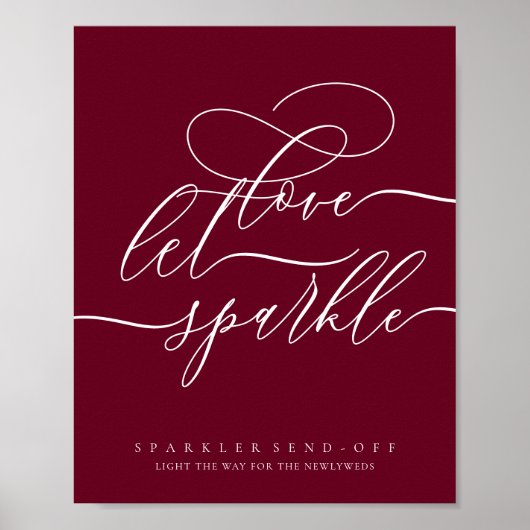 Poster Amour Simple Chic Bourguignon (Devant)