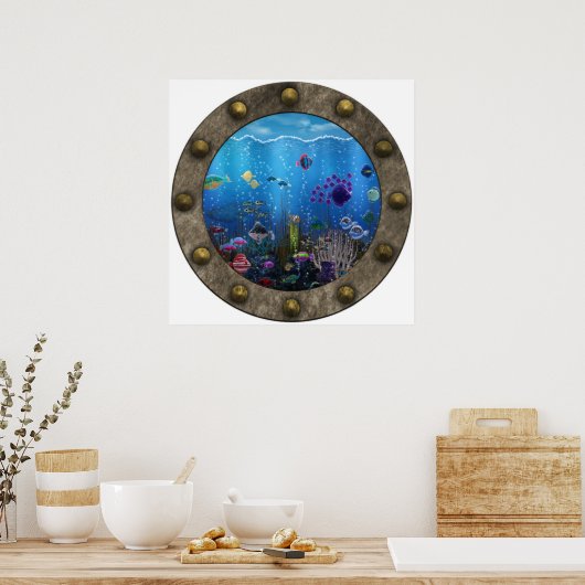 Poster Amour sous-marin - (Cuisine)