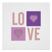 Poster AMOUR. Typographie et formes. (Devant)