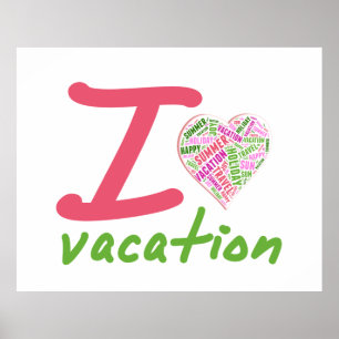 Poster Amour vacances