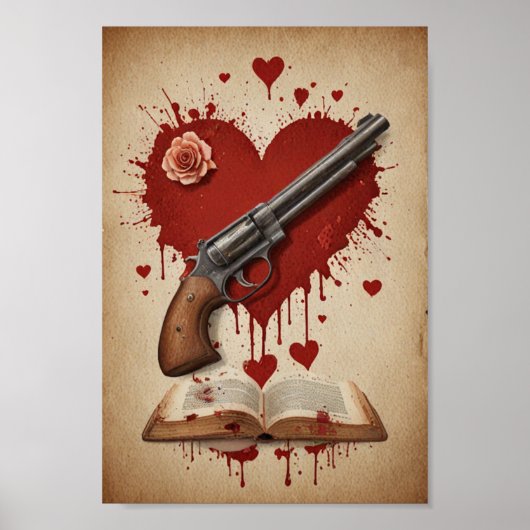 Poster amour vintage (Devant)